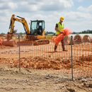 Rosy Brown Heavy Duty Barrier Fencing Pins - Ribbed 1350mm (Pack of 10)