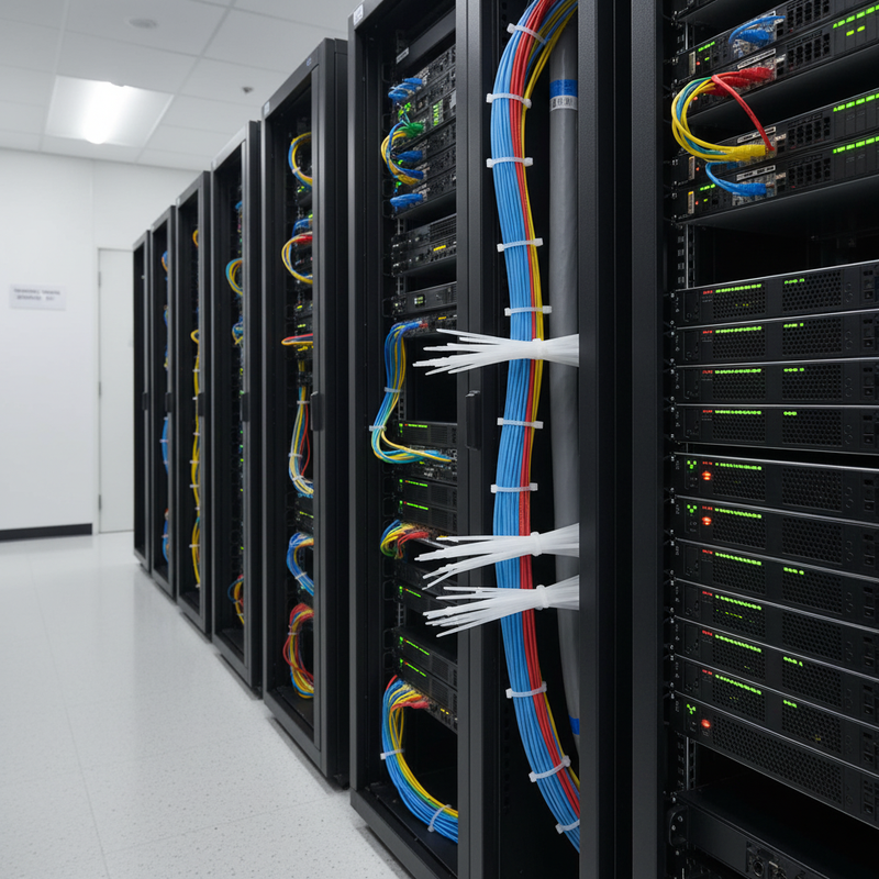 Gray Heavy Duty White Cable Ties 250mm x 4.8mm - Pack of 100 for Secure Fastening