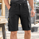 4-Way Stretch Work Shorts with Tool Holders - Black