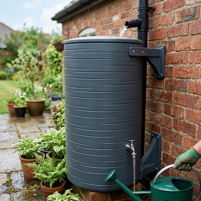 280 Litre Decorative Water Butt with Tap & Bracket Kit