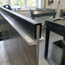 Square Rubber Edge Protector 13x10mm for 6mm Panels - 25m EPDM