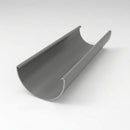 Half Round Gutter Sample – Aluminium — RAL 7037