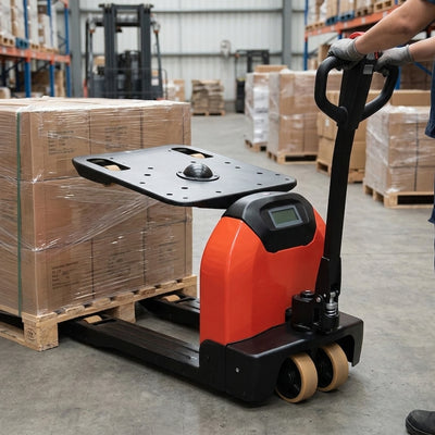 2000kg Fully Powered Electric Pallet Truck with Lithium-Ion Battery