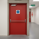 Dark Gray Professional Fire Safety Signs - Fire Door Keep Locked Shut