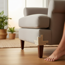 Premium L-Shaped Felt Pads - Pack of 8 Natural Beige 38mm x 38mm Corner Protectors for Furniture and Walls