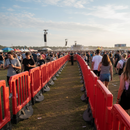 Saddle Brown Self Weighted Heavy Duty Crowd Control Barrier - 1 Metre