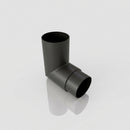 76mm Diameter Flush Joint Aluminium Downpipe Bends — RAL 7022 / 92.5 Deg