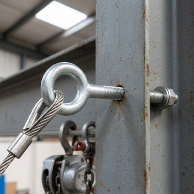Galvanised Welded Eyebolts - Heavy Duty Fixings