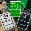 A4 Vinyl Bin Stickers – Pack of 3 – Waste Separation Labels