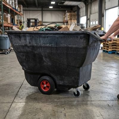 800 Litre Polyethylene Tilt Truck with Steering Handle