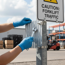 Gray Premium Square Sign Post Clip - Multiple Sizes Available