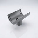 Deepflow Aluminium Gutter Outlet 63mm Dia – 130mm — RAL 7037