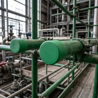 48.3mm Scaffold Tube End Cap - Green LDPE, 2.5mm Wall