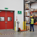 Dark Gray Emergency Exit Keep Clear Sign - Universal Application Safety Signage