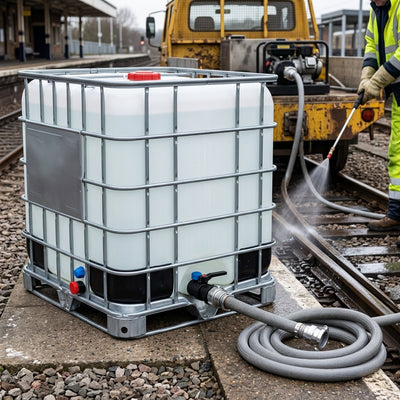 Potassium Formate Liquid De-Icer - 1000L IBC with Discharge Valve