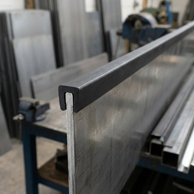 Square Rubber Edge Protector 6.4x6mm for 3mm Panels - 5m EPDM