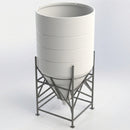 7000 Litre Cone Tank 60° Open Top UV Polyethylene (view 2)