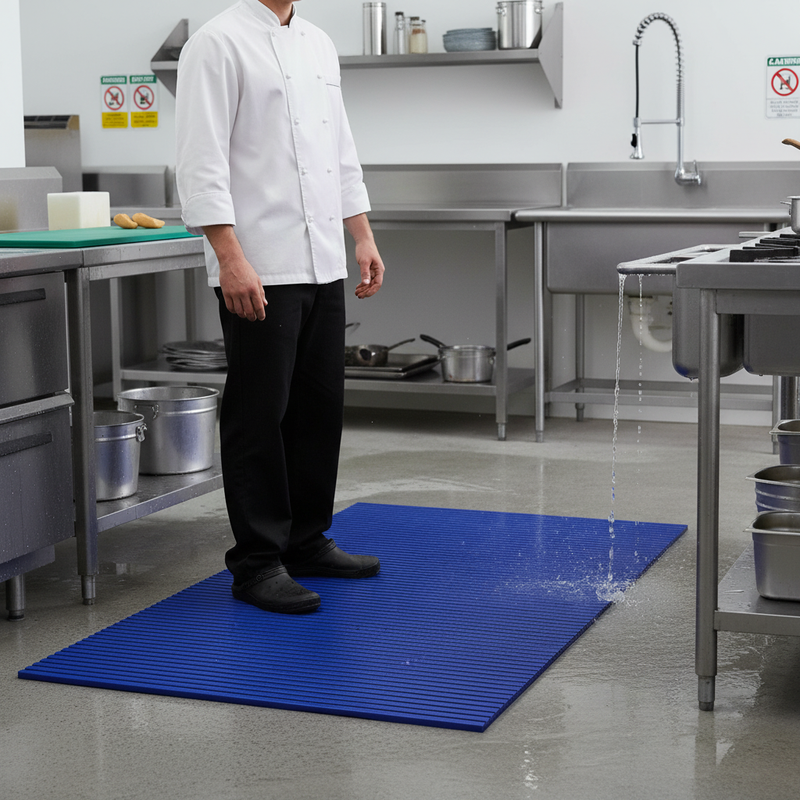 Dim Gray Premium Duckboard Plastic Mat - Heavy Duty Industrial Use