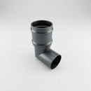 Traditional Aluminium Downpipe Bends 63mm Dia 92.5° 112.5° — RAL 7021 / 92.5 Degrees