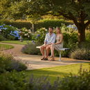 Dark Olive Green Premium Steel Outdoor Bench 300 for Public Spaces