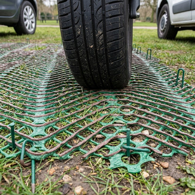 Grass Protection Mesh 1m x 10m x 9mm, 1000g/m² Non-Slip