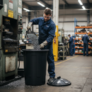Dark Slate Gray Heavy Duty 80L Dustbin with Lockable Lid and Carry Handles