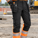 Hi-Vis Class 1 4-Way Stretch Trousers Holster Pockets (view 2)