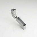 72x72mm Aluminium Adjustable Swanneck Offset — RAL 9006