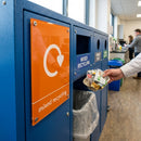 A4 Mixed Recycling Perspex Plate with Vinyl Label