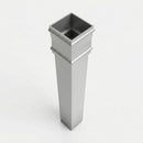 Traditional Downpipe Length 72x72mm x 3m Non-Eared Socket — RAL 9006