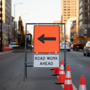 Dark Slate Gray Heavy Duty Temporary Metal Road Sign Frame - 750mm Square