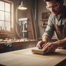 Dim Gray Premium Glass Paper Sanding Sheet 9x11” 120 Grit - Pack of 25