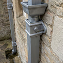 Traditional Aluminium Downpipe 72x72mm x 3m Eared Socket
