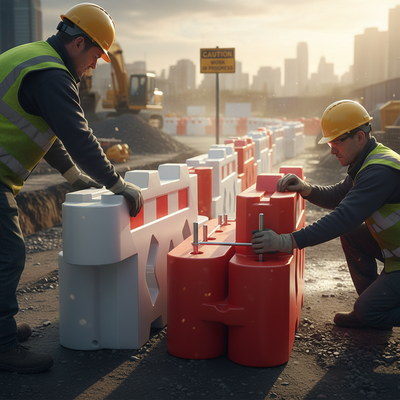 Heavy Duty Solid Fence Panel for Traffic and Pedestrian Safety