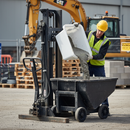 Dim Gray 250 Litre Heavy Duty Rim Lift & Pallet Lift Mortar Tub