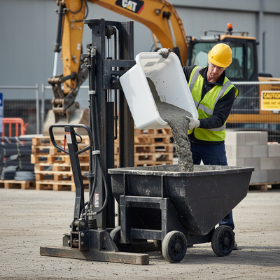 250 Litre Heavy Duty Rim Lift & Pallet Lift Mortar Tub