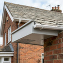 Aluminium Soffit Boards – Plain or Vented with Exterior Coating — RAL 7035 / 740mm Wide | Unvented (in use)