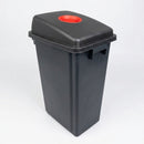 60 litre indoor office recycling bin, durable plastic (view 2)