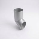 76mm Diameter Flush Joint Aluminium Downpipe Shoe — RAL 9006