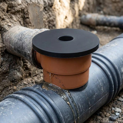 110mm Universal Drain Connector Adaptor - Rubber Socket