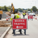 Light Gray Heavy Duty Traffic Sign with Robust Design and Stability
