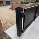 Heavy Duty Gate Post 2.45m x 3mm Black