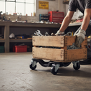 Premium Tri Castor Dolly - 150x150mm, 90kg Load Capacity, Durable Metal Frame for Safe Transporting