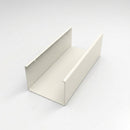 Aluminium Box Gutter Sample — 150mm Profile — RAL 9010
