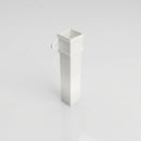 Traditional Aluminium Downpipe Sample — RAL 9016 / 72x72mm