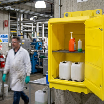 Polyethylene Chemical Storage Cabinet with 100 L Integral Sump