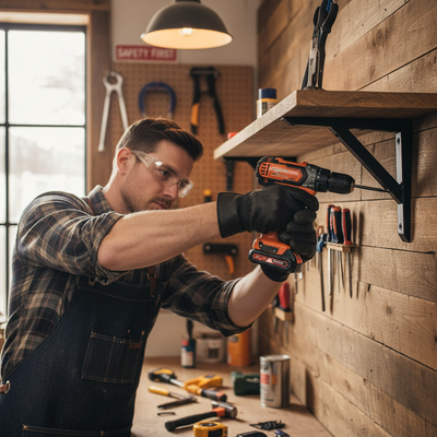 Heavy Duty Mitred Shelf Brackets for Strong Shelving Support