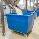 Heavy-duty tapered mobile bin, 270 litres, food-grade polyethylene
