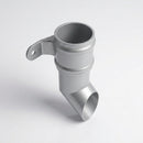 Traditional Aluminium Downpipe Shoe 76mm Diameter — RAL 9006