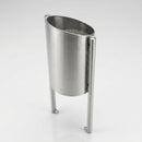 Stainless Steel Perforated Stand-Up Litter Bin (view 2)